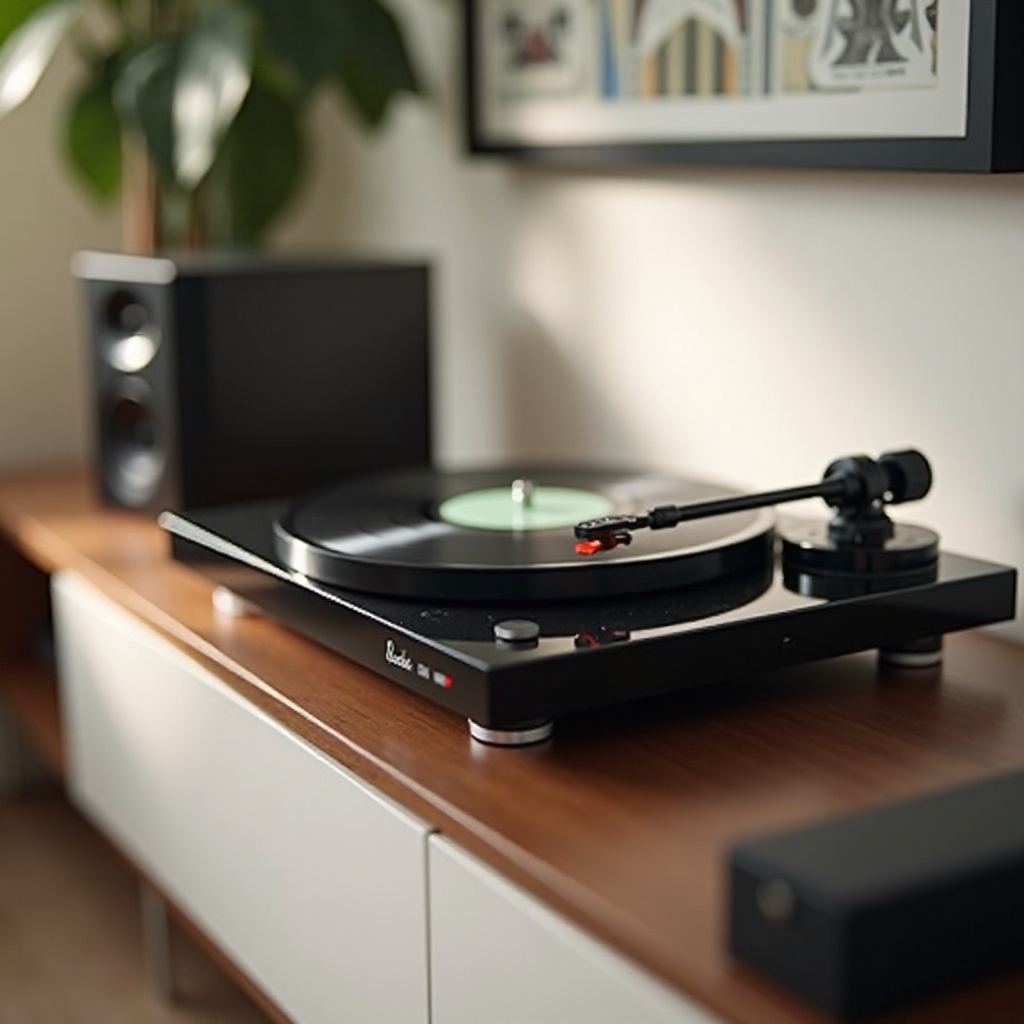 ใช้เครื่องเล่นแผ่นเสียงกับซาวด์บาร์