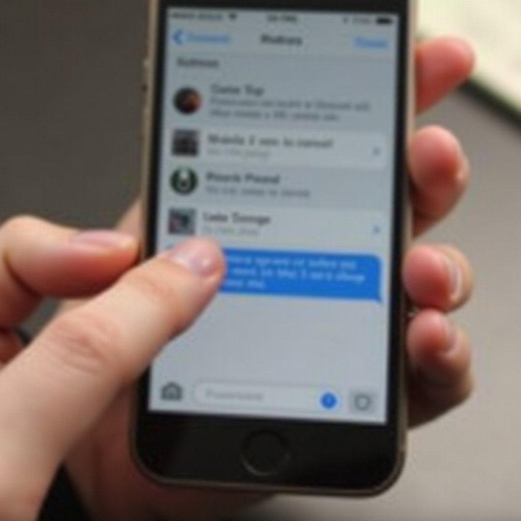 cara menggulir ke atas pesan di iphone