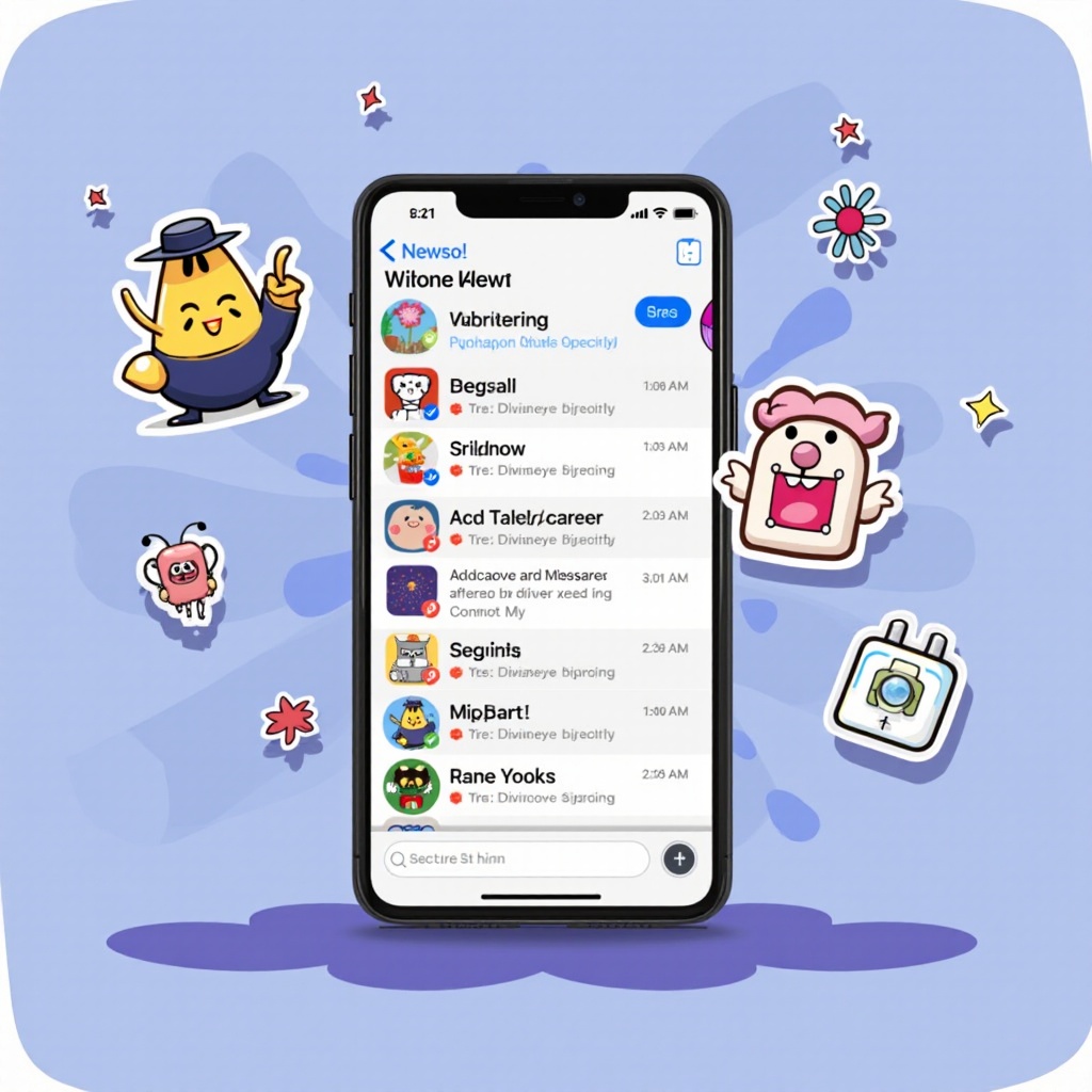 como usar adesivos no iMessage