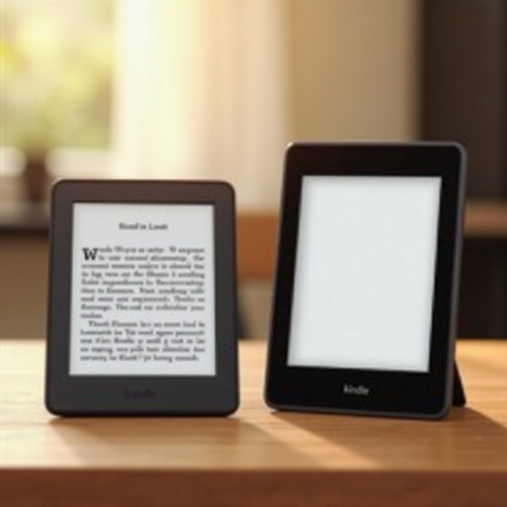 kindle e-reader vs paperwhite