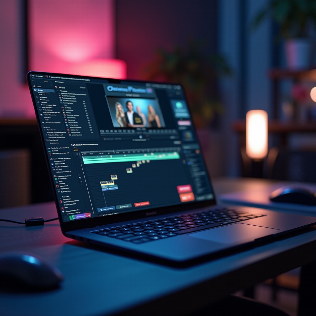 แล็ปท็อปสำหรับเล่นเกมสำหรับตัดต่อวิดีโอ