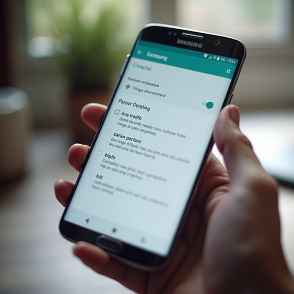 como ativar a correção automática no samsung
