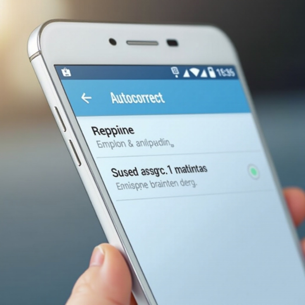 cara mengaktifkan koreksi otomatis di samsung