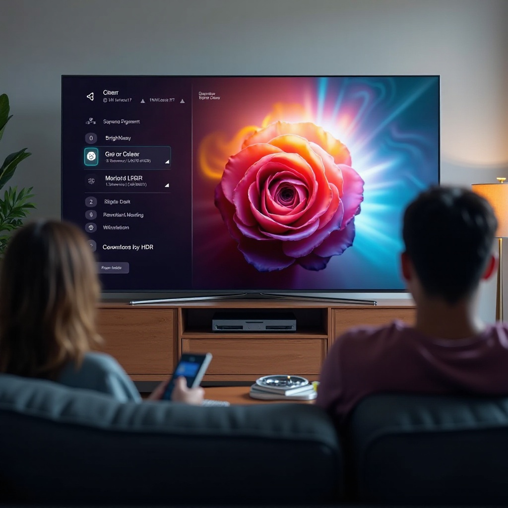 Configurações para a TV