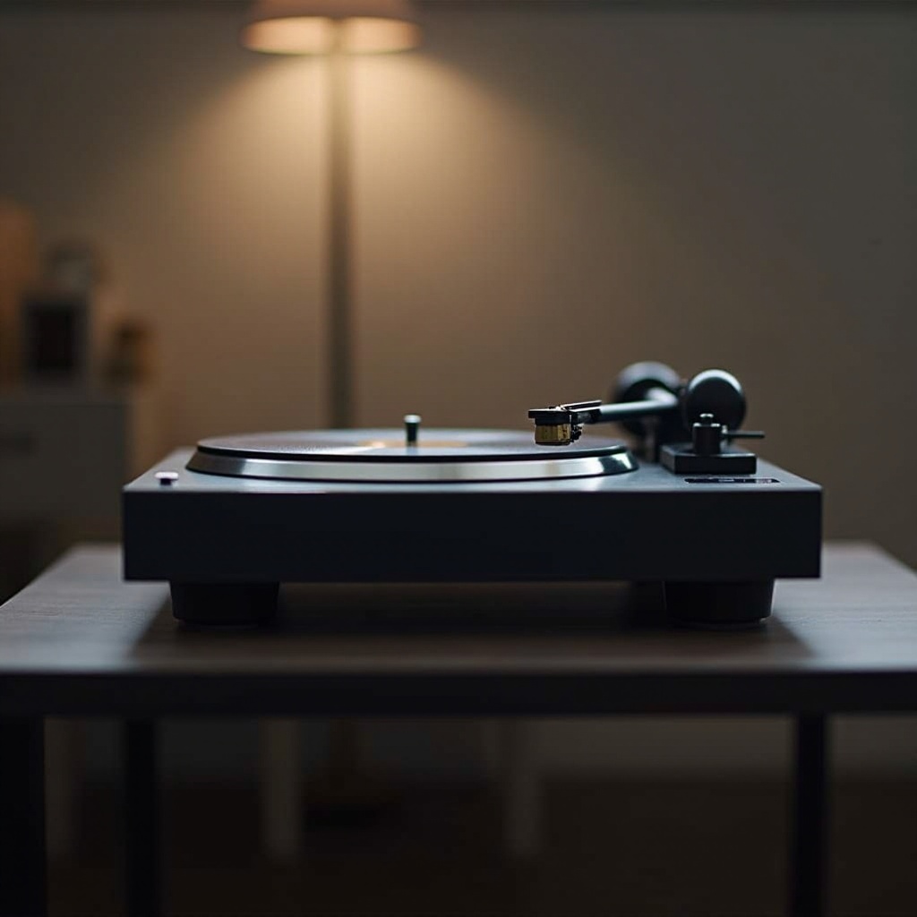 configuração do toca-discos audio technica