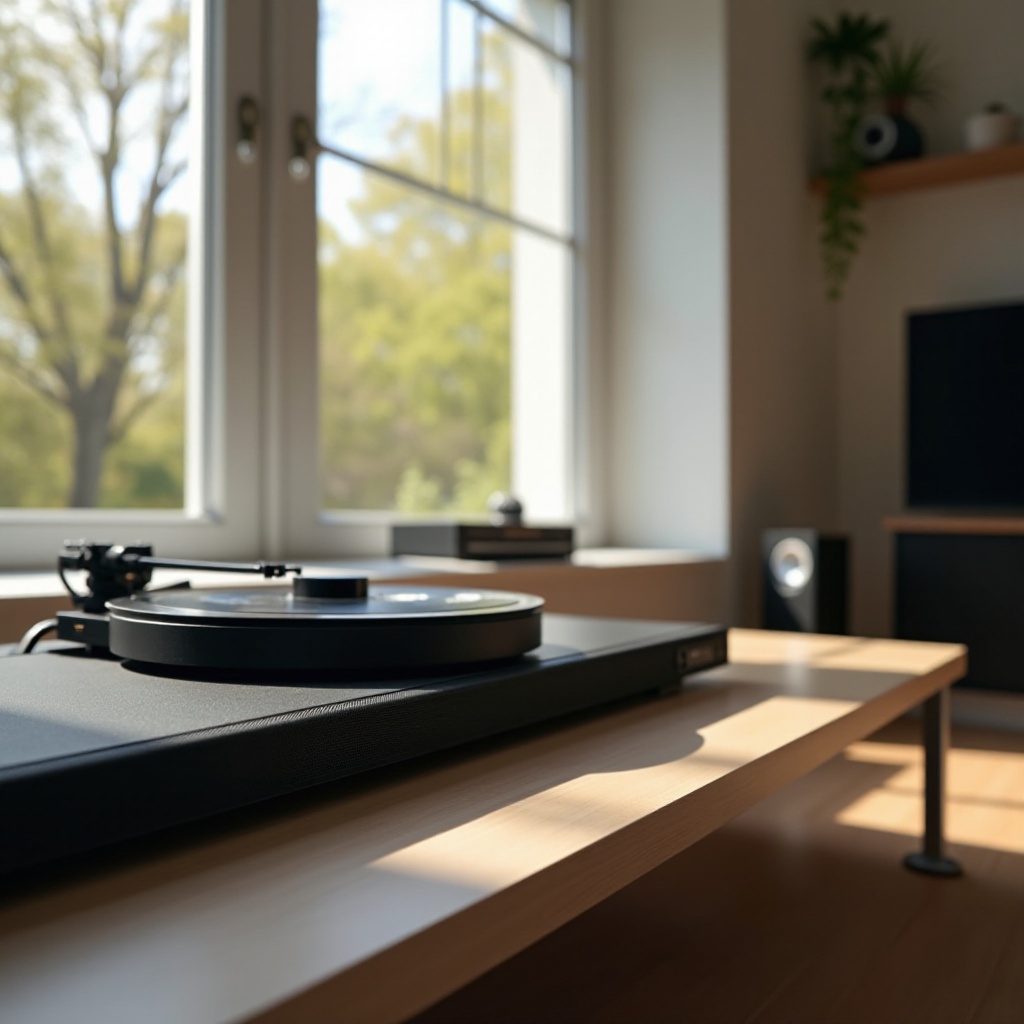 باستخدام مشغل أسطوانات مع شريط صوت