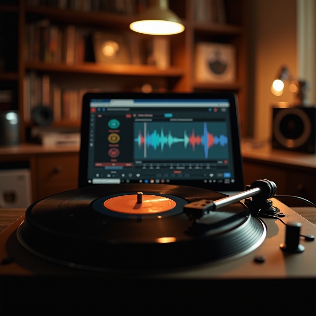 cara merekam piringan hitam pada Chromebook