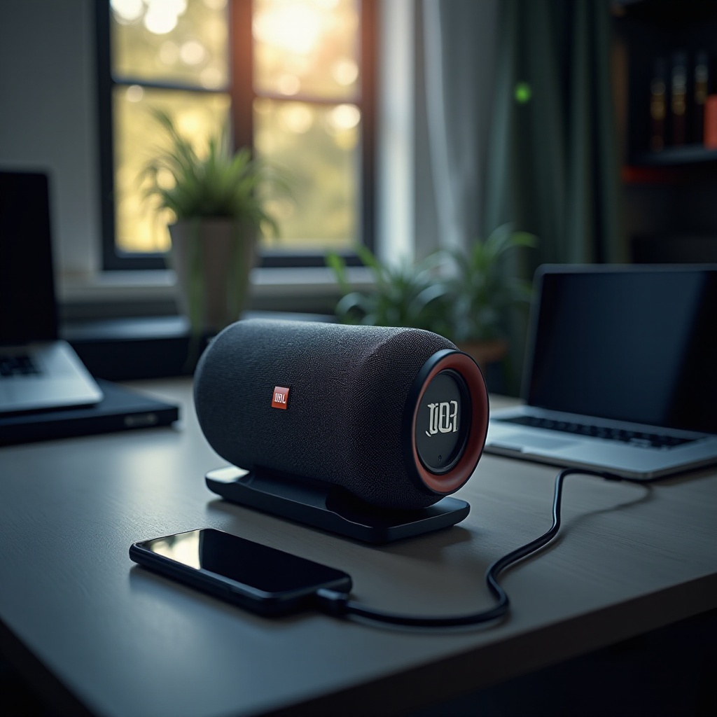 berapa lama waktu yang dibutuhkan untuk mengisi daya speaker jbl
