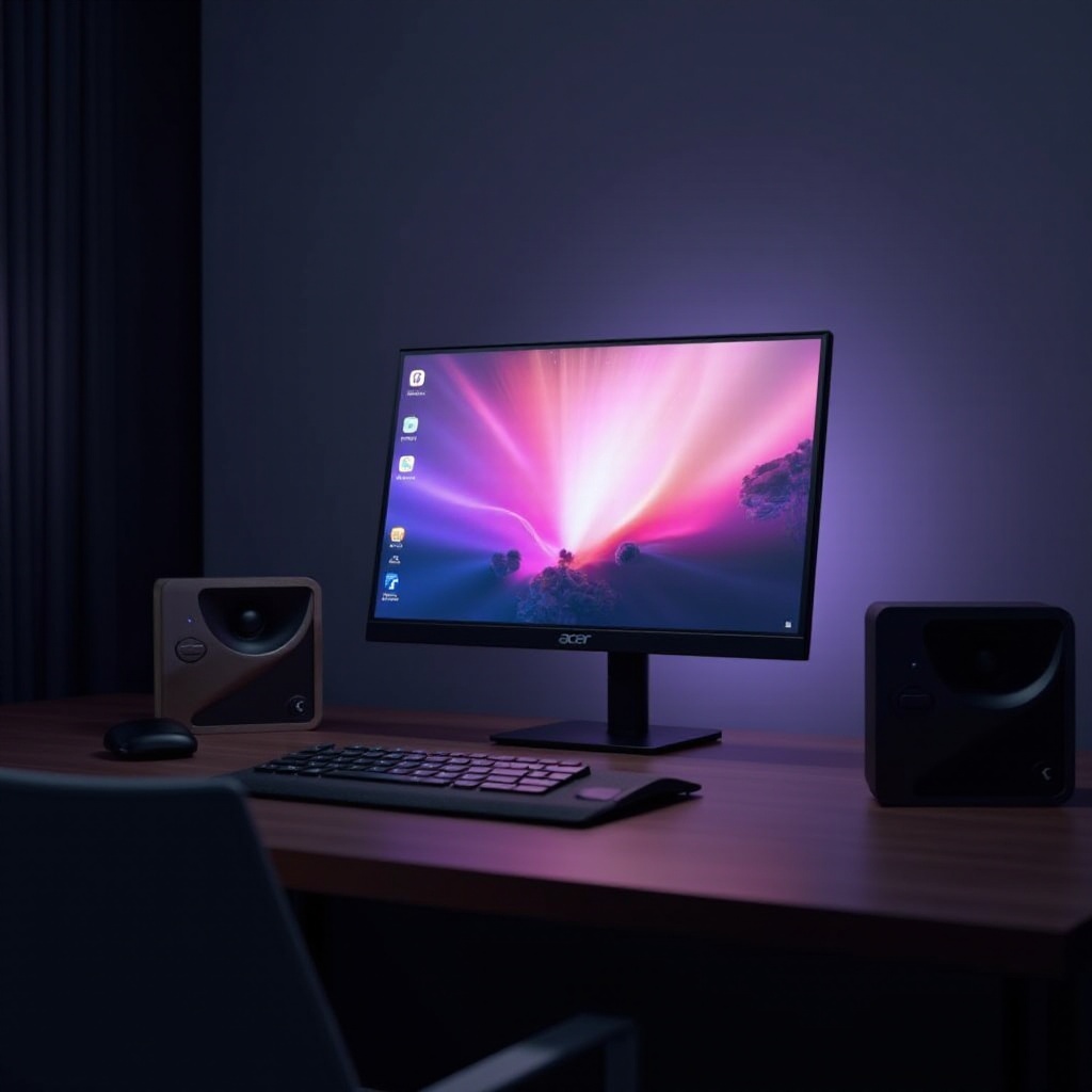 apakah monitor acer nitro memiliki speaker?